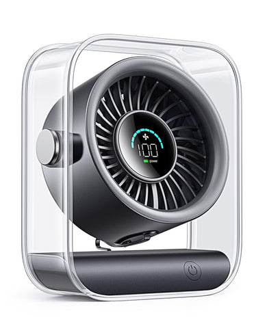 DIGIX portable desk fan with turbo airflow for instant cooling