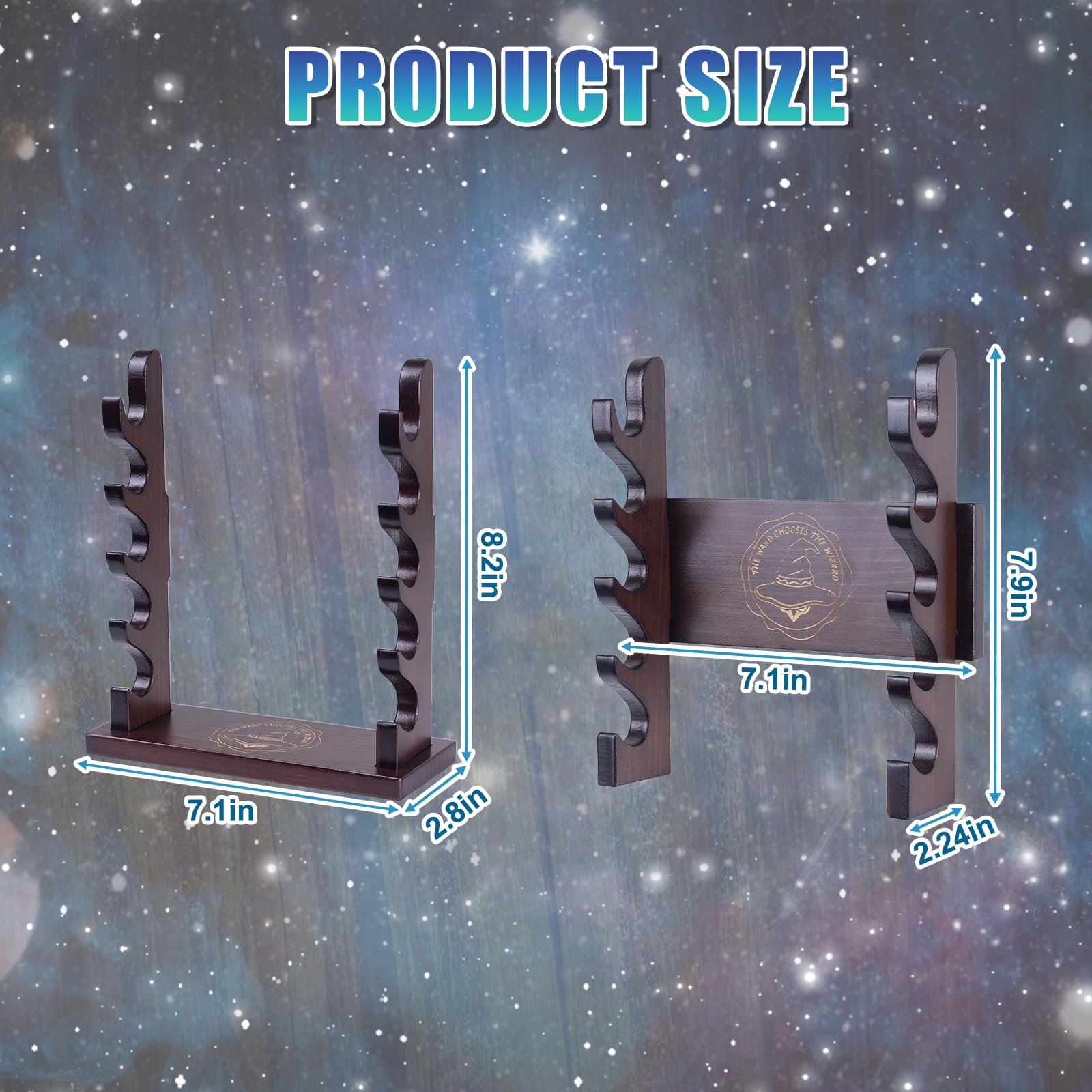 DigNew wall-mount wand display includes hardware for quick setup.
