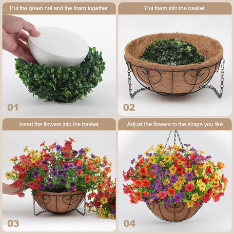 Digtecno versatile hanging flowers for indoor and outdoor spaces.