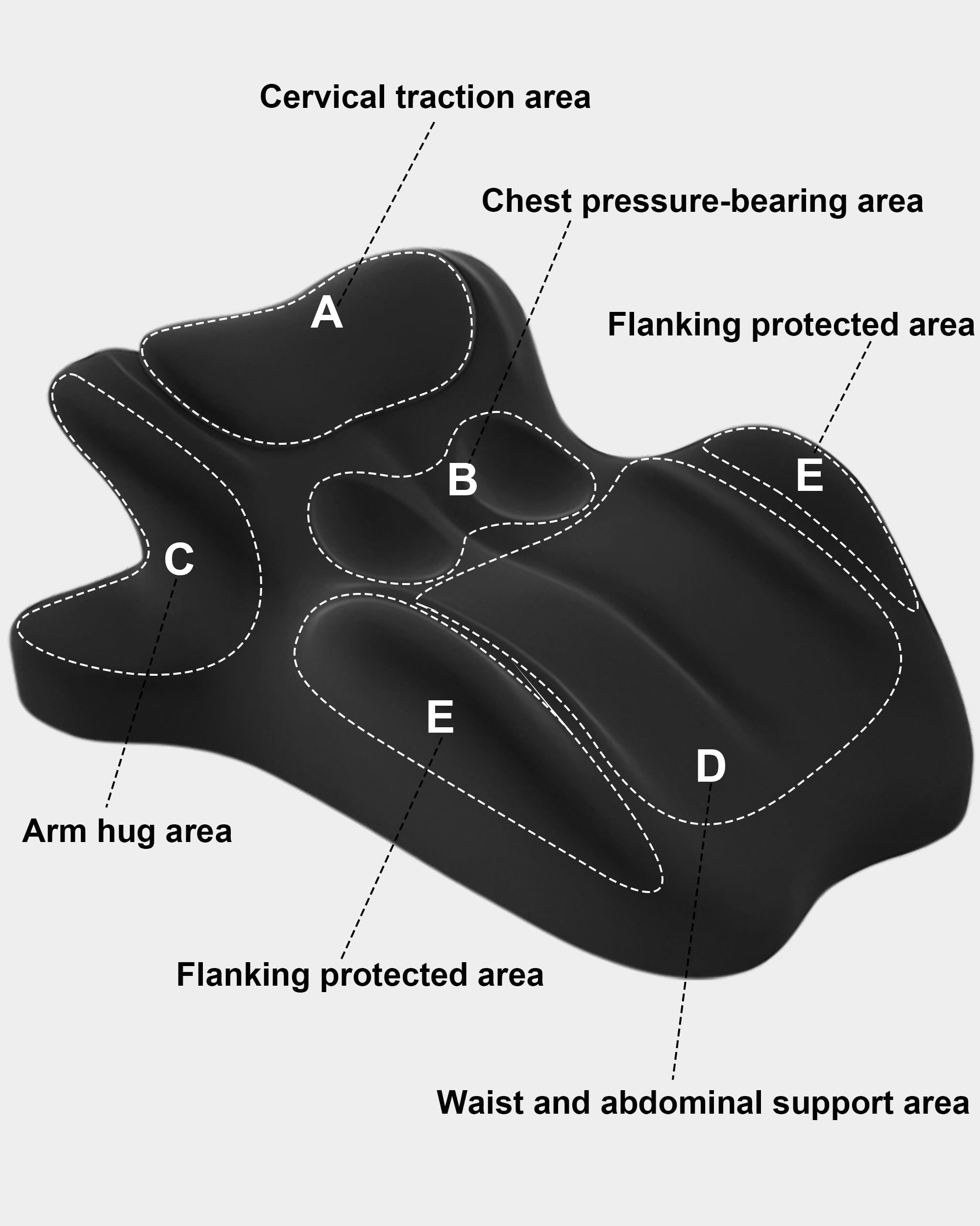 DIICRIN Pillow ideal for relaxing, reading, or TV time.