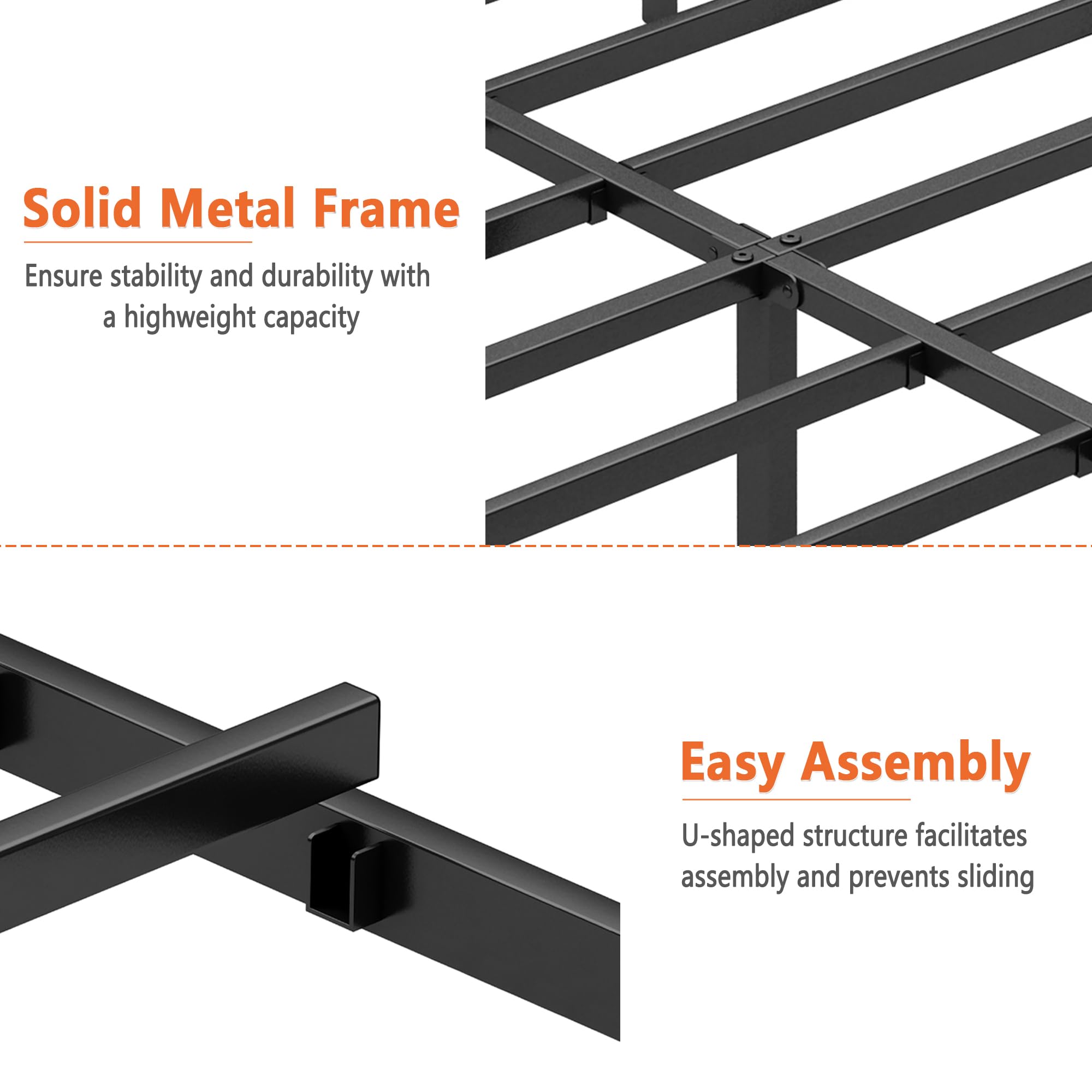 DIIYIV frame offers about 12.7 inches of under-bed clearance.