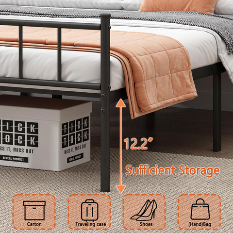 DIIYIV Twin XL frame measures 80 by 38 by 14 inches.