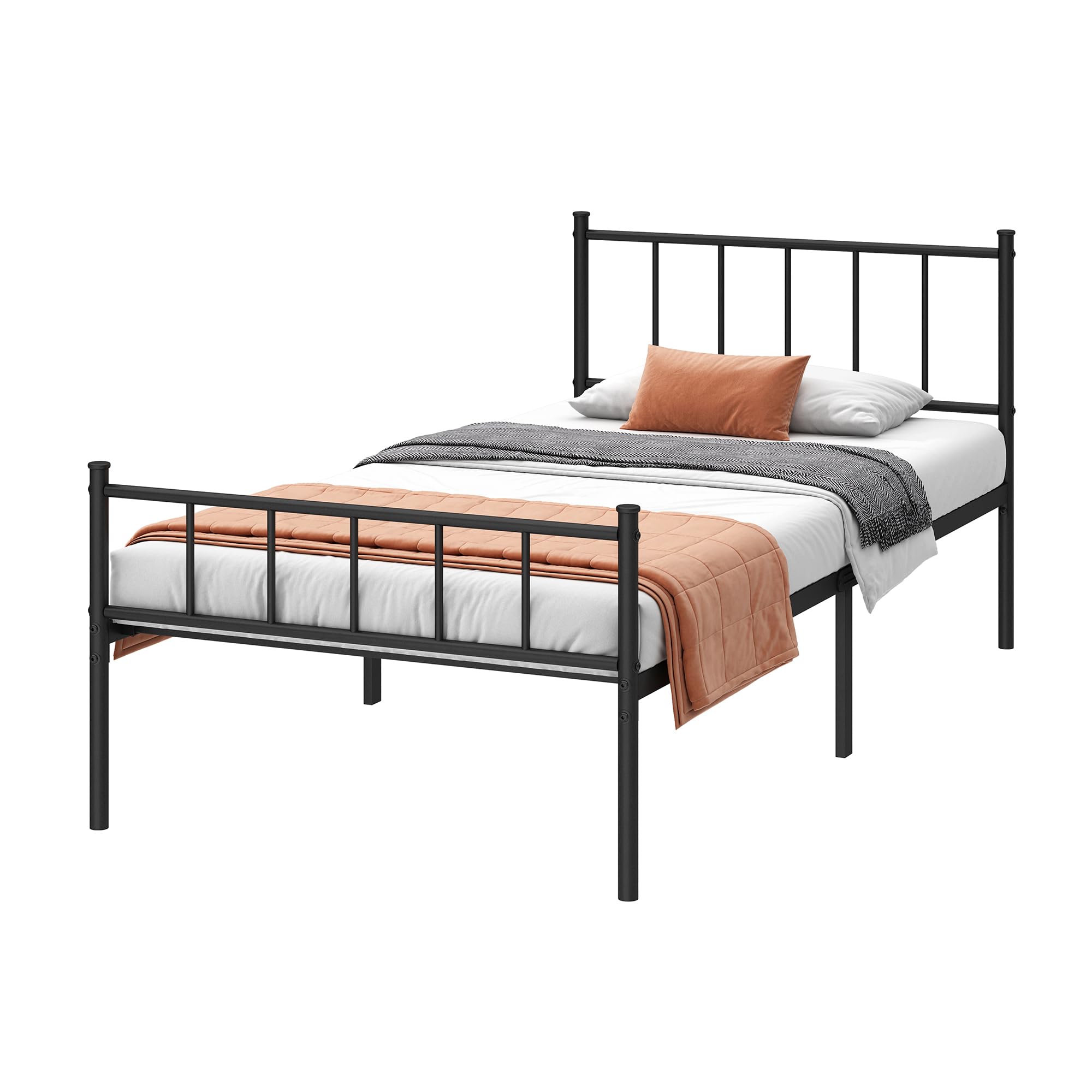 DIIYIV bed frame with multiple support legs for stable sleep.