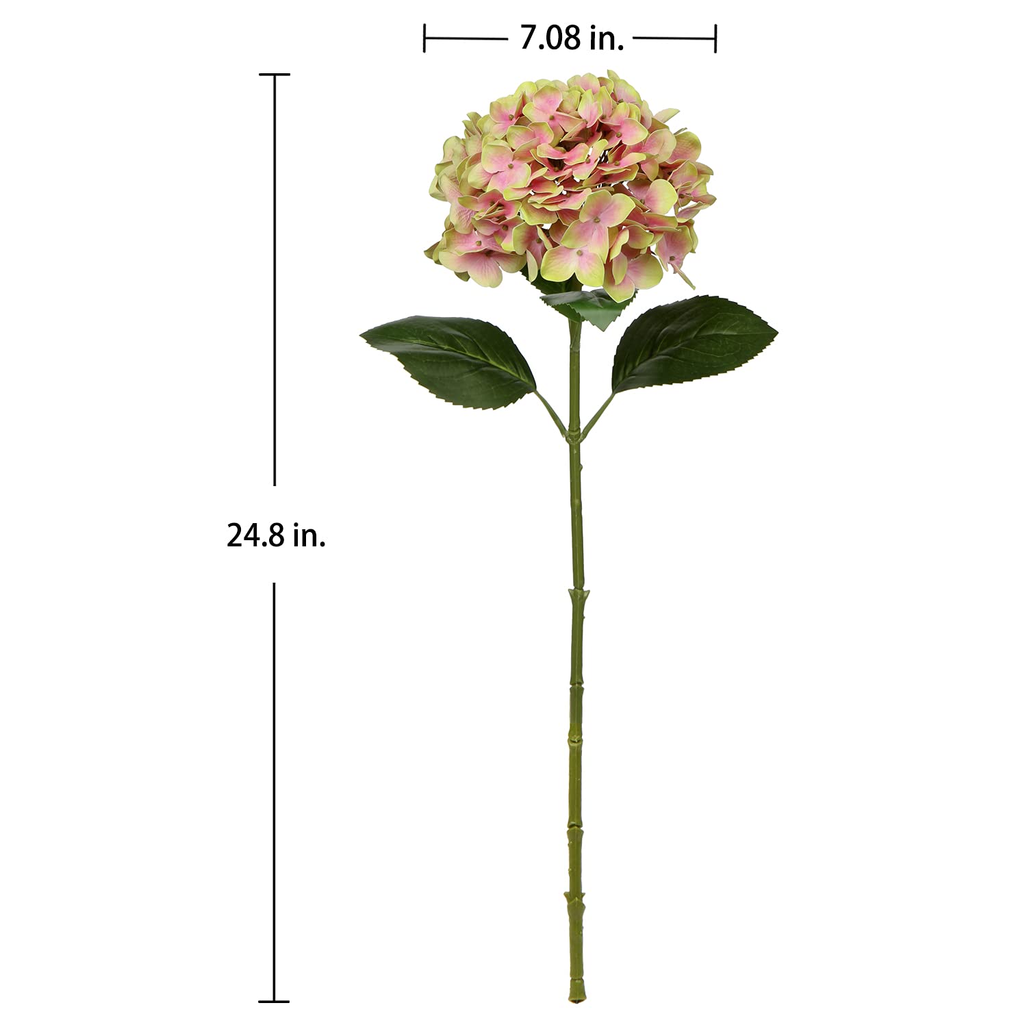 DILATATA faux hydrangea arrangement ideal for coffee table displays.