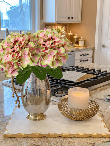 DILATATA hydrangea stem assembly, easily bendable for vases and arrangements.