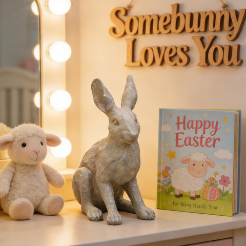 DiliComing gift rabbit statue suits holidays and celebrations as a thoughtful accent.