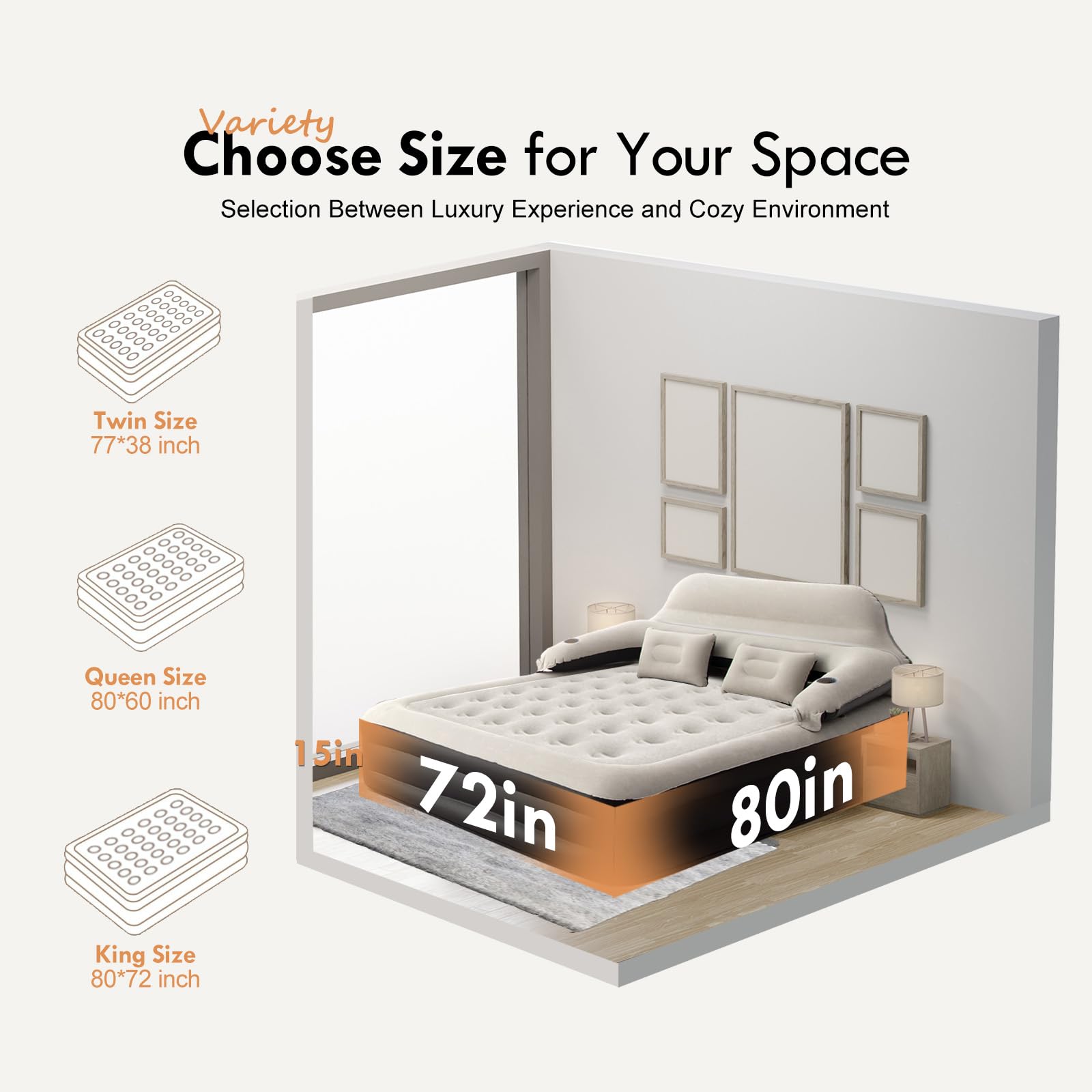DIMAR GARDEN indoor-outdoor versatility makes this mattress suitable anywhere.