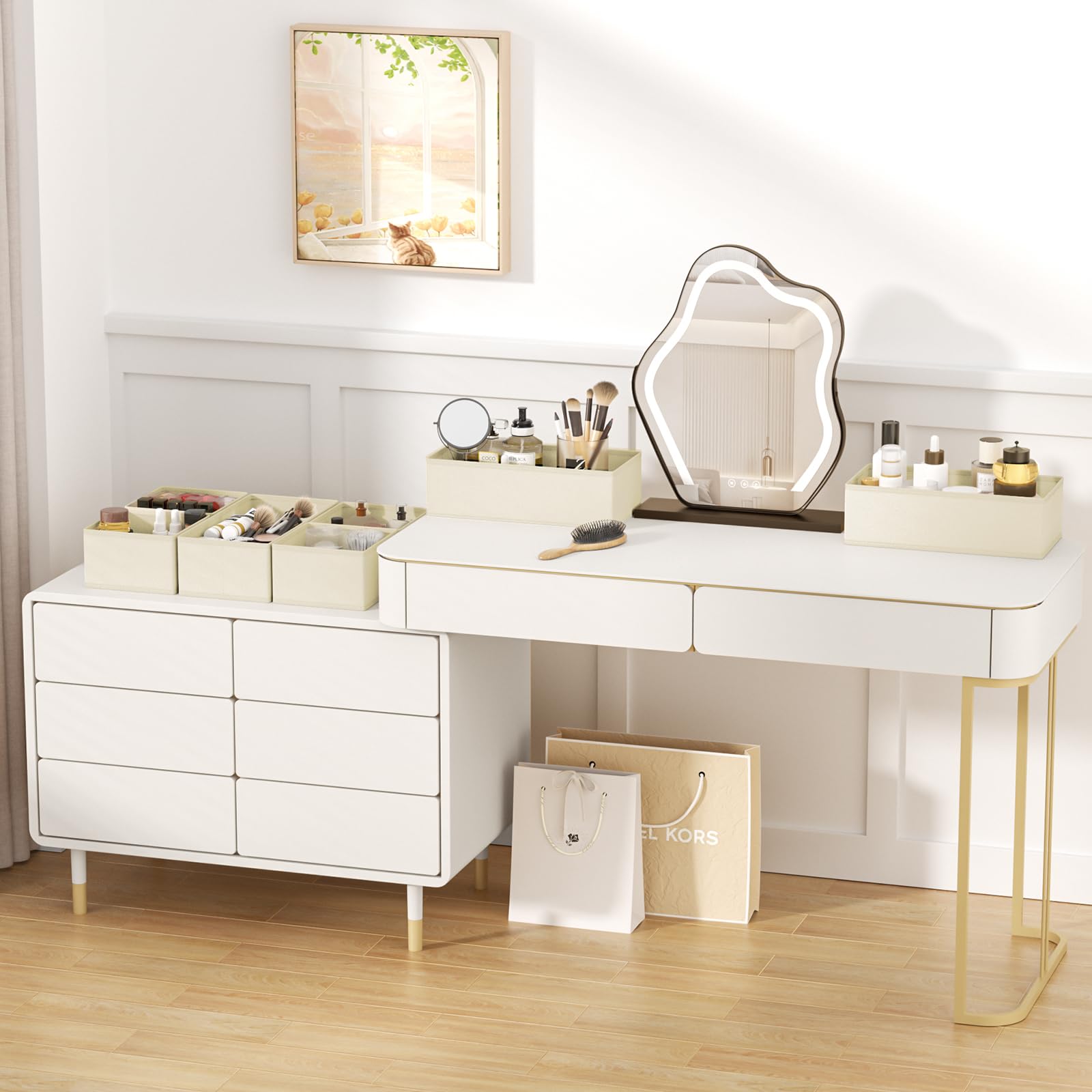 DIMJ baby clothes organizer keeps nursery drawers neat and accessible.