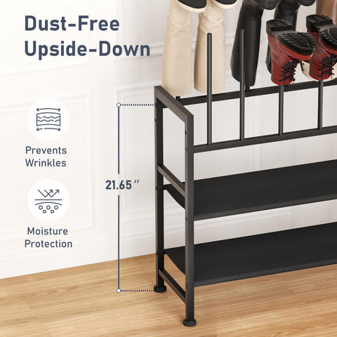 DIMJ boot rack ventilation promotes airflow and keeps footwear dry.