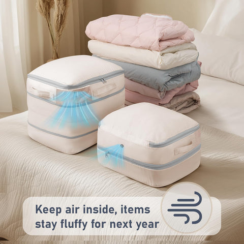 DIMJ dual-view window bag helps identify contents without opening.