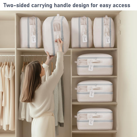 DIMJ labeling system enables quick retrieval of stored items.