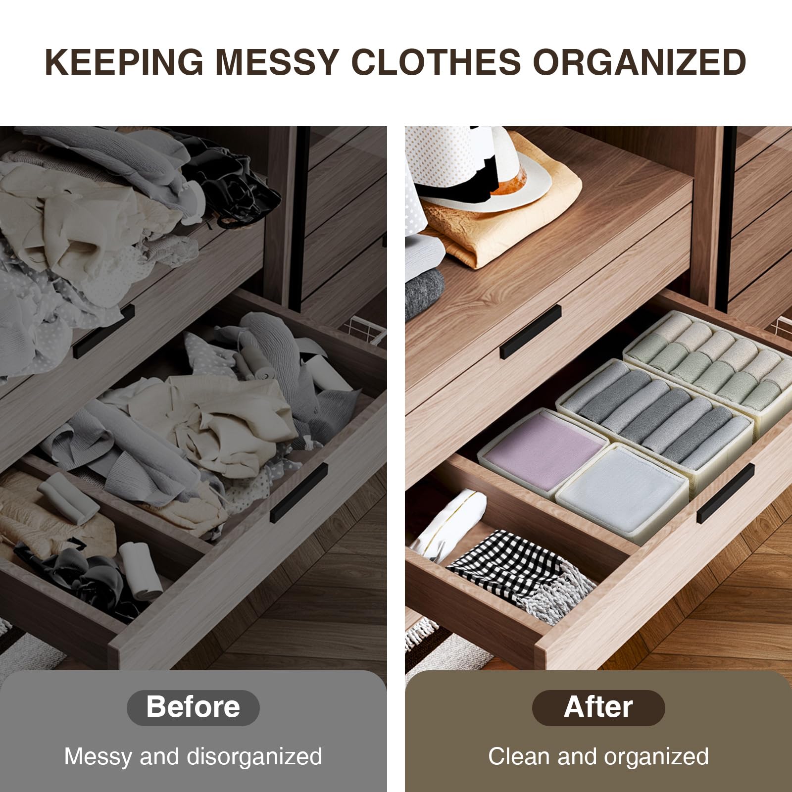 DIMJ nursery clothes keeps baby outfits neatly separated and accessible.
