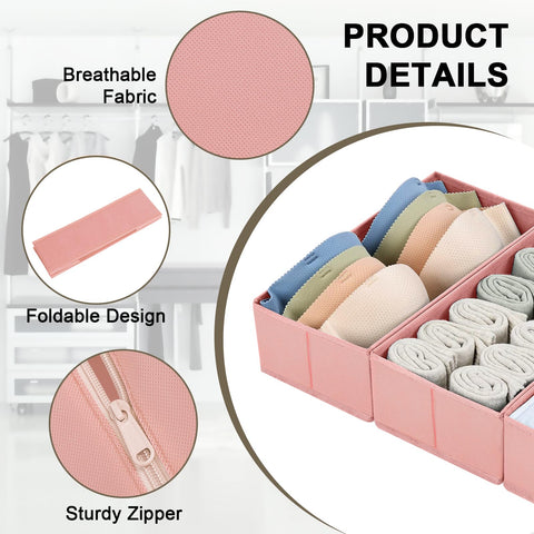 DIMJ pink medium bin offers quick access to socks and scarves