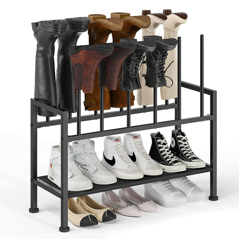DIMJ free-standing 3-tier shoe rack for organized access and space-saving storage.