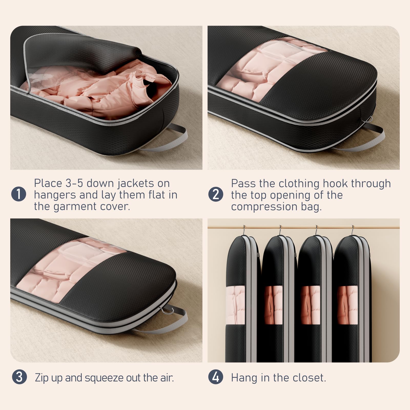 DIMJ side openings provide fast access to garments.