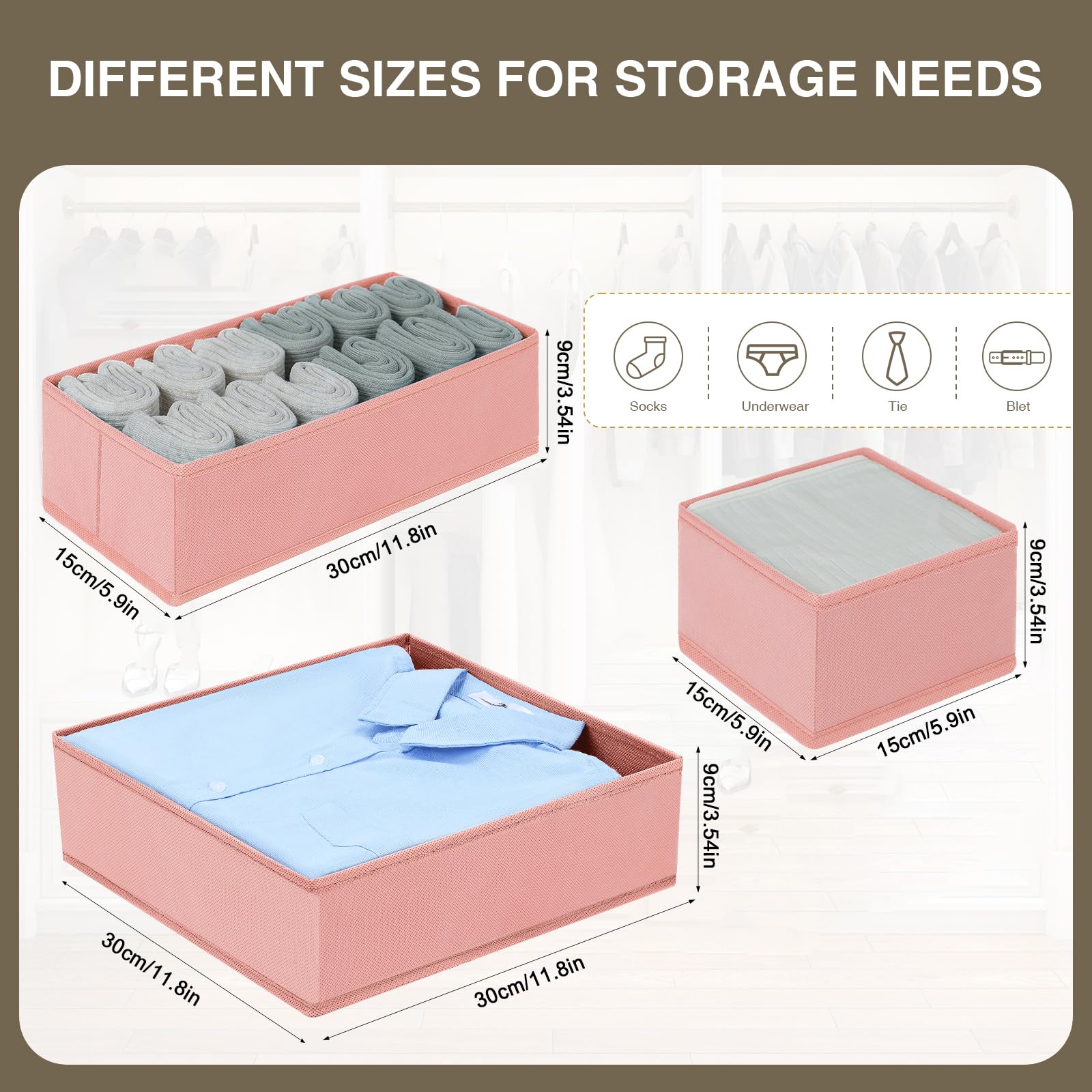 DIMJ breathable non-woven fabric keeps clothes fresh in drawers