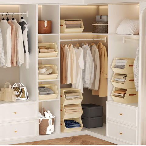 DIMJ large-capacity bins storing sweaters and blankets neatly
