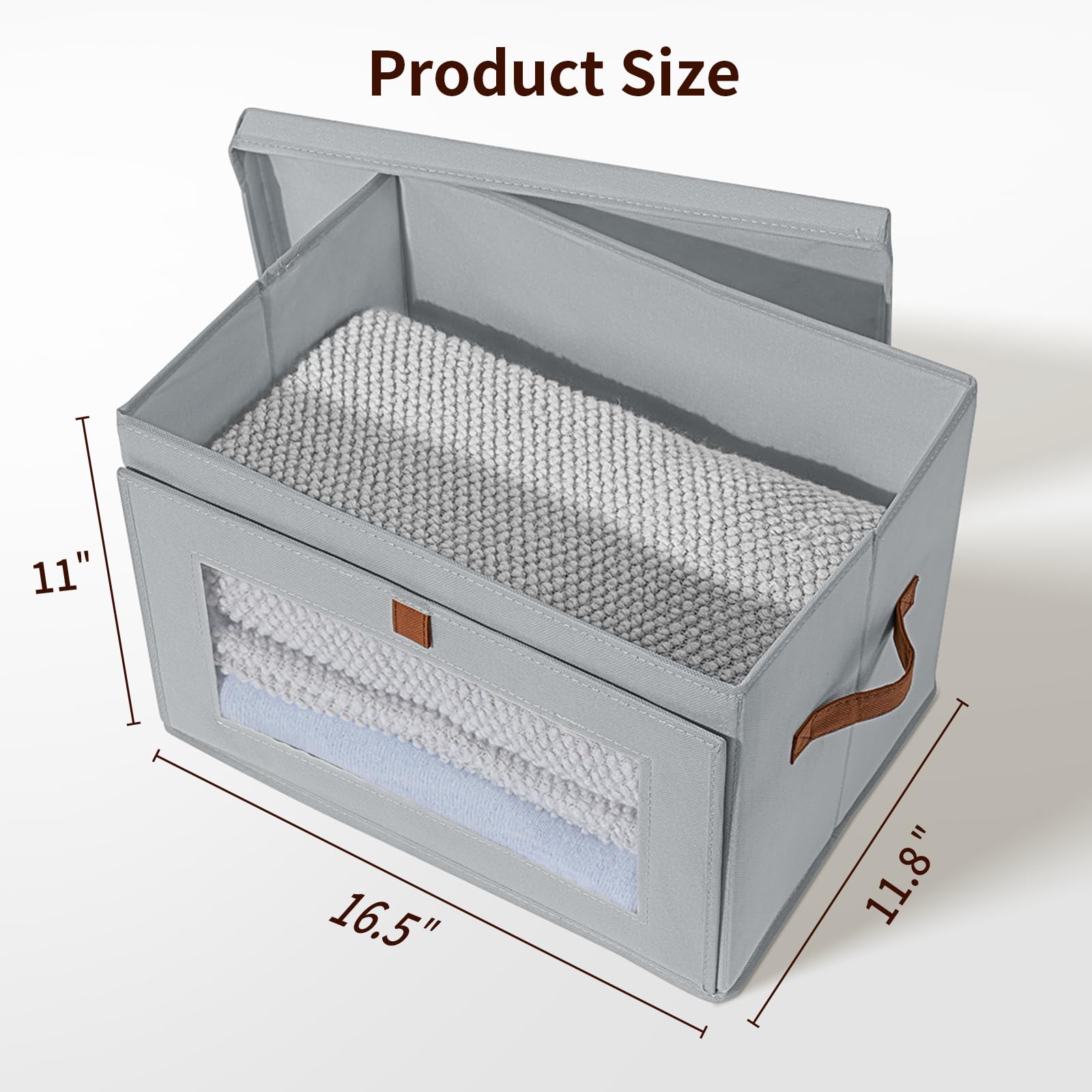 DIMJ storage bins ideal for bedrooms and living rooms to keep shelves tidy