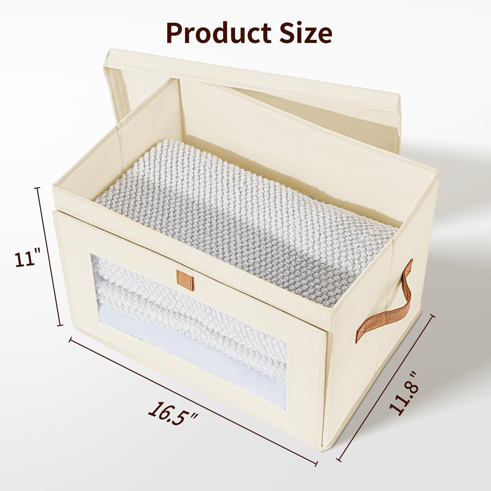 DIMJ storage bins under the bed keep seasonal items accessible.
