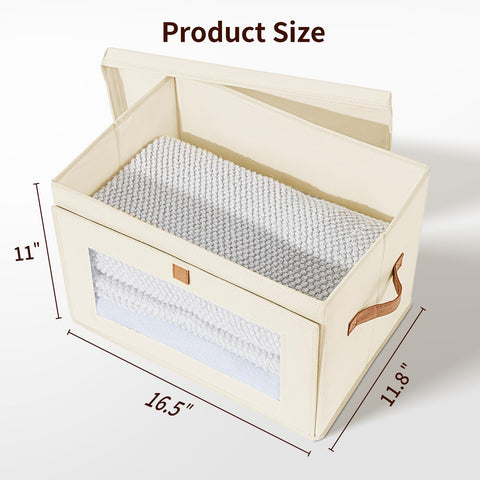 DIMJ storage bins under the bed keep seasonal items accessible.