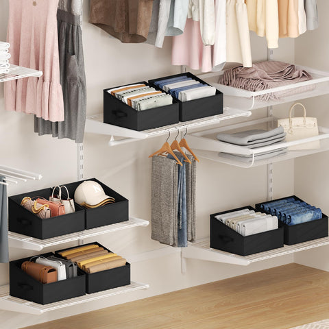 DIMJ sturdy structure closet bin maintains shape for durability