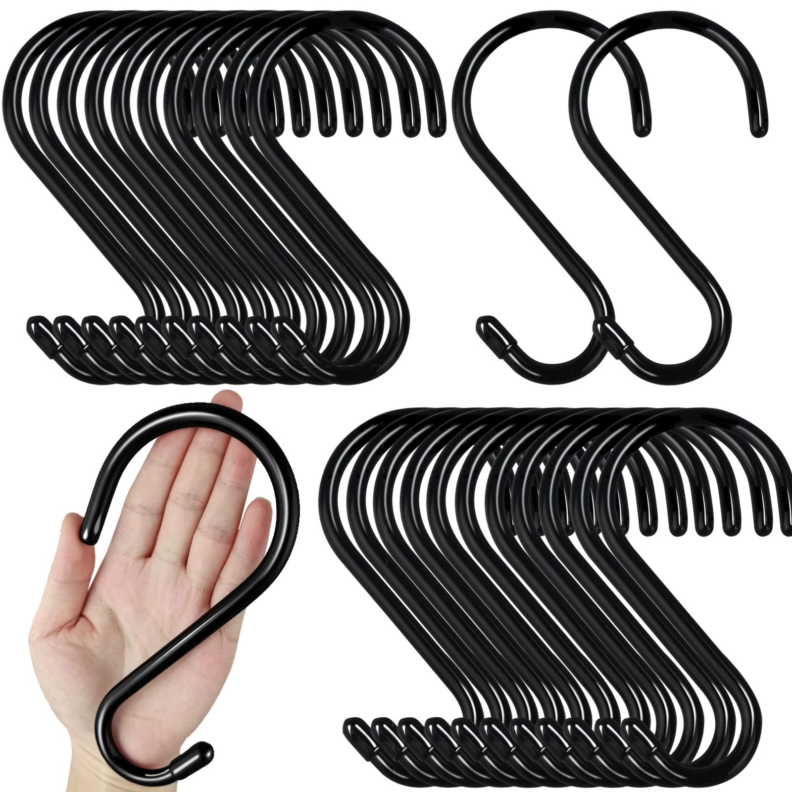 DINGEE heavy-duty S hook, 6-inch length, ideal for racks and shelves.