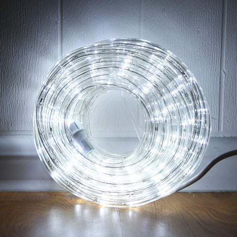 DINGFU 33ft LED rope light for outdoor use on deck with durable waterproof design