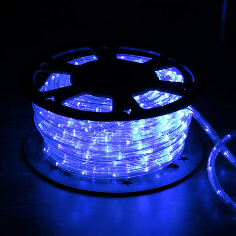 DINGFU blue rope light along garden walkway for landscape lighting