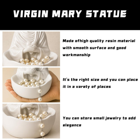 DINGSEN Virgin Mary holder base provides stable storage for daily use.