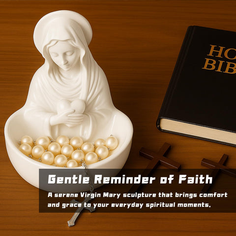 DINGSEN resin Virgin Mary statue showcasing exquisite craftsmanship.