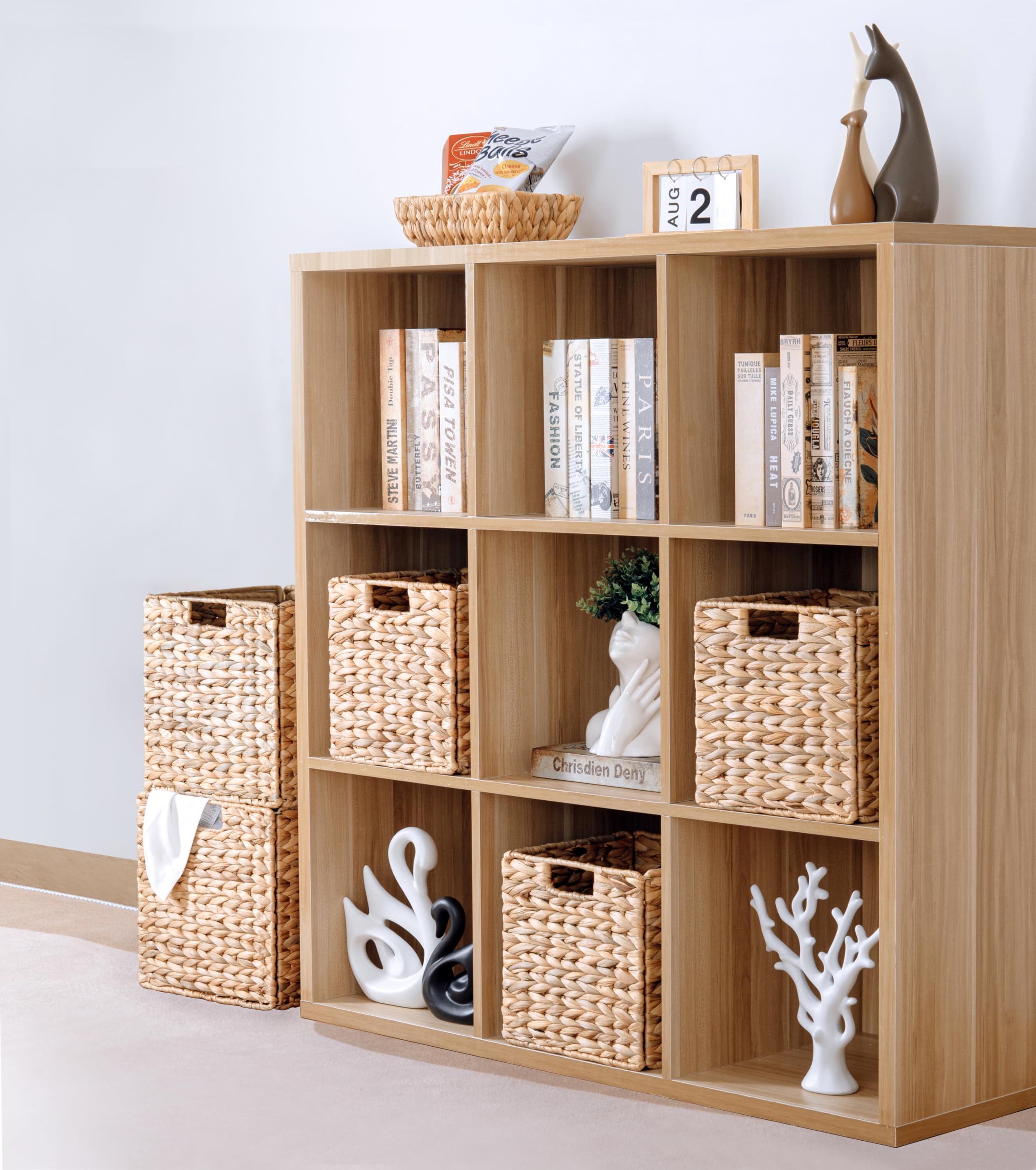DINGTAI basket filled with toiletries demonstrates practical home organization.