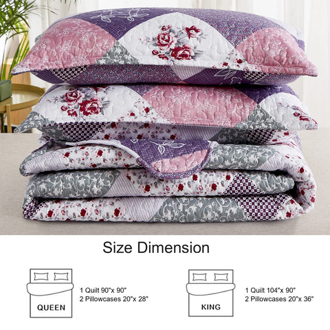 Dinjoy microfiber quilt care label shows machine washable fabric