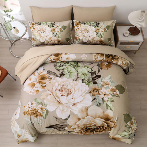 Dintszyayue flat sheet 102x108 coordinates with the comforter for a seamless look.