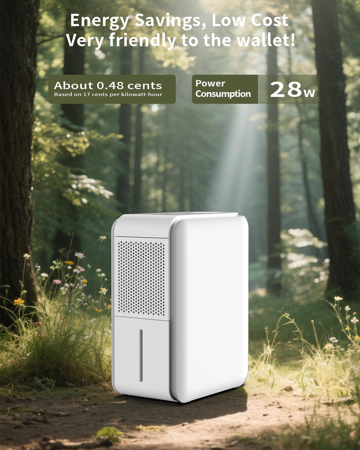 DINZAN compact design fits small bedrooms and desks.