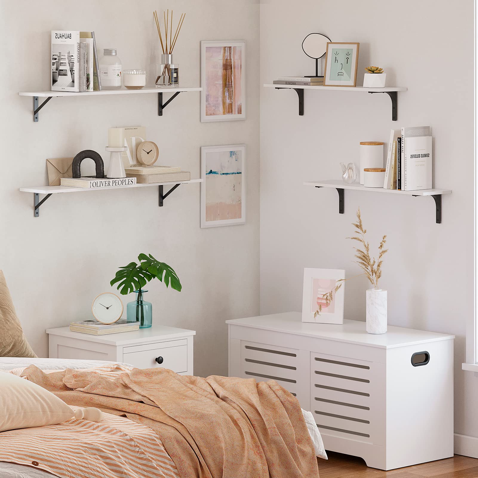 DINZI LVJ bedroom wall shelf for small decor and essentials