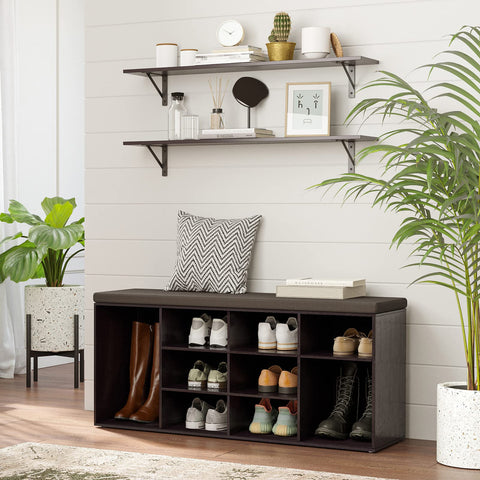 DINZI LVJ espresso finish shelves fitting kitchen decor