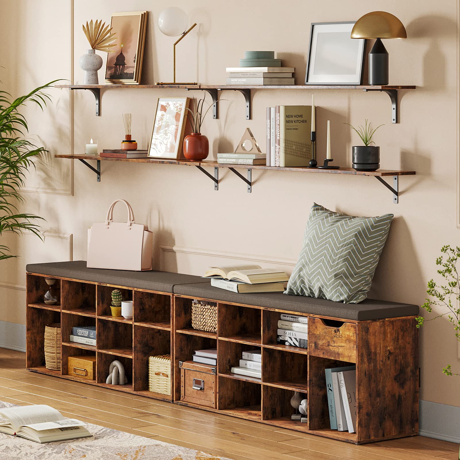DINZI LVJ living room shelves offer multi-layer storage and display.