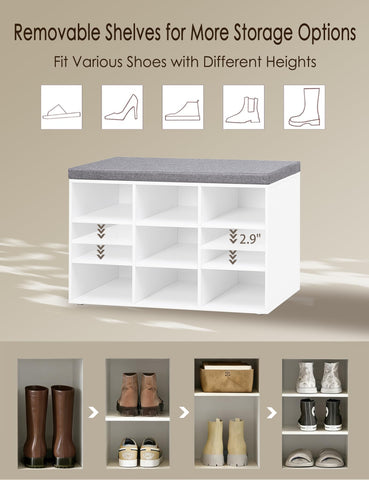 DINZI LVJ 31.5-inch length fits compact entryways with ample storage