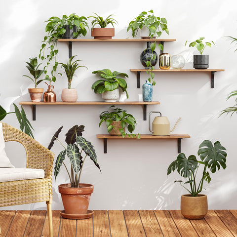 DINZI LVJ wall shelves bracket close-up showing thick metal support