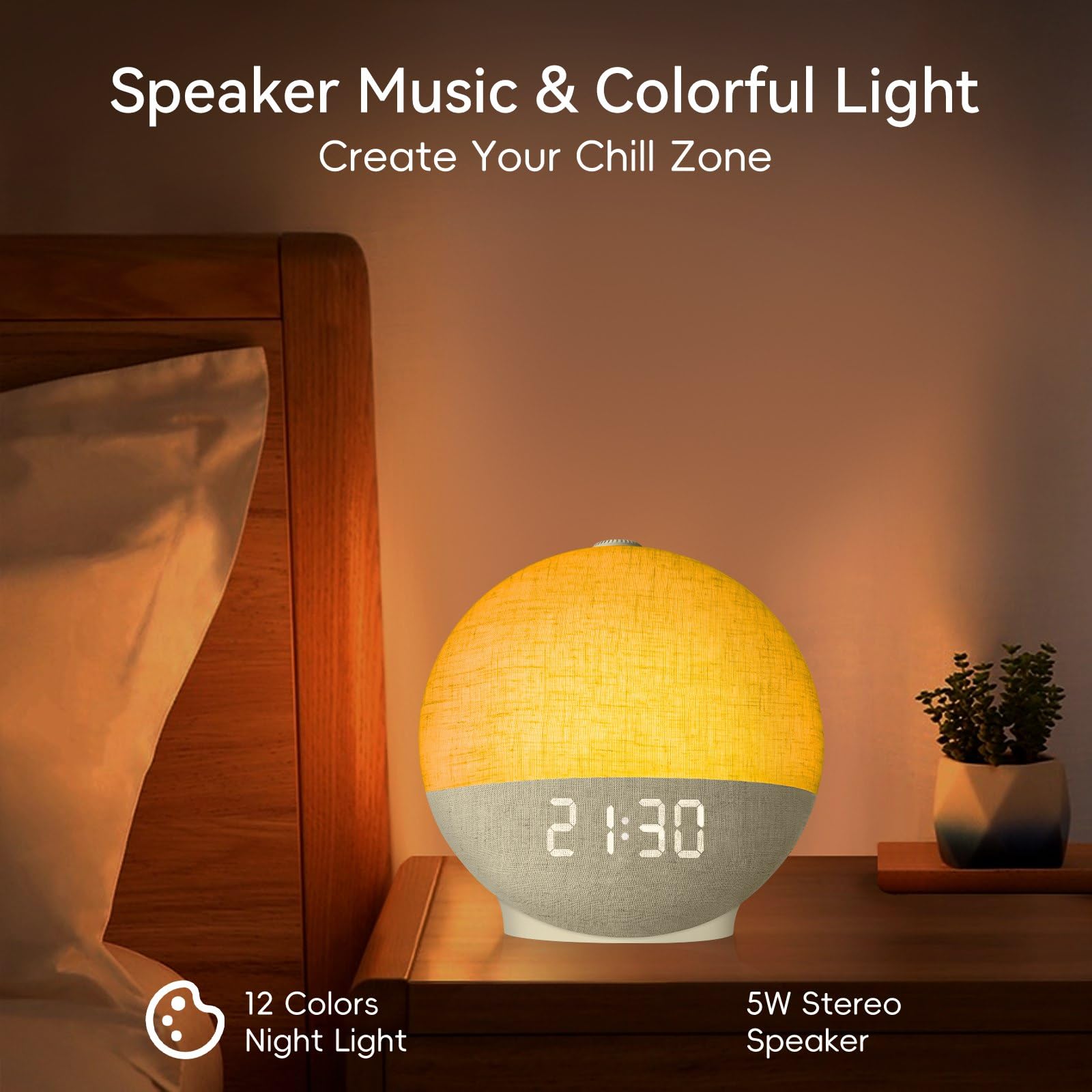 Diol Tode Dimmable Display showing adjustable brightness for late-night use