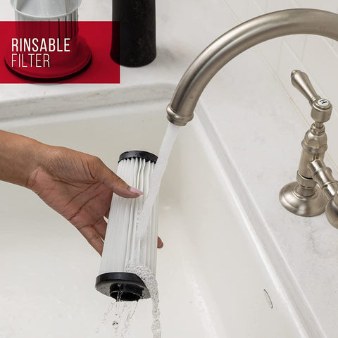Dirt Devil Endura Lite on-board tools, versatile attachments for corners and tight spaces.