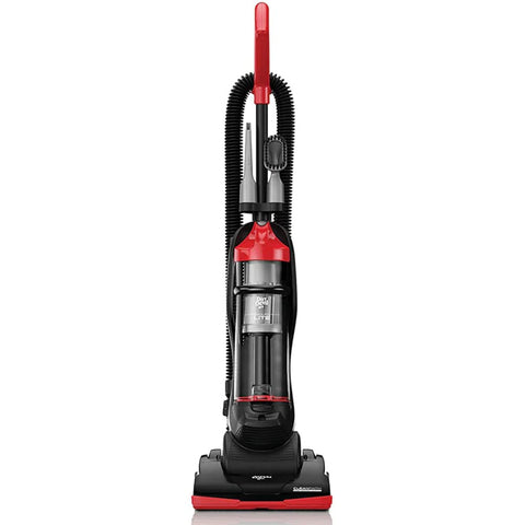 Dirt Devil Endura Lite upright side view, lightweight design for effortless maneuverability.