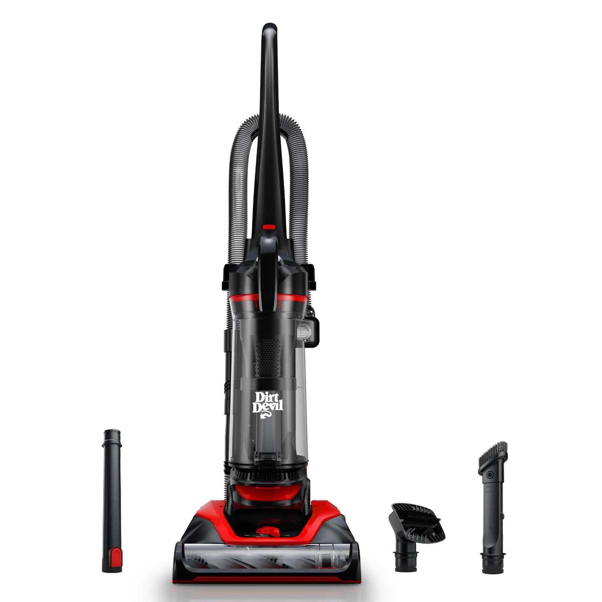 Dirt Devil Extended Reach Upright Vacuum full view for all-around cleaning