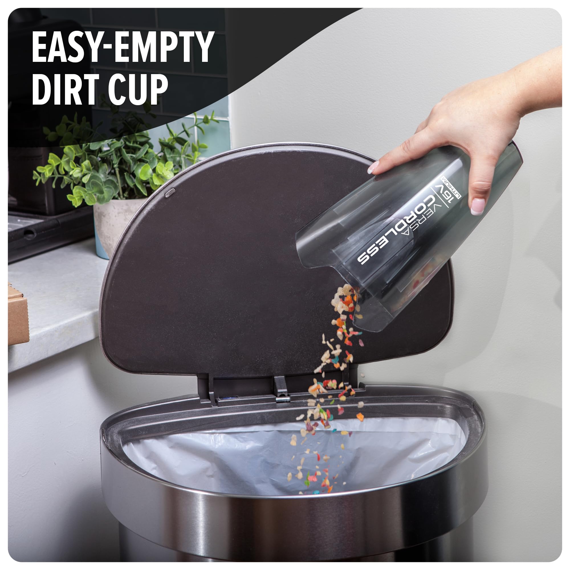 Dirt Devil Versa Stick ideal for dog beds and pet messes around home