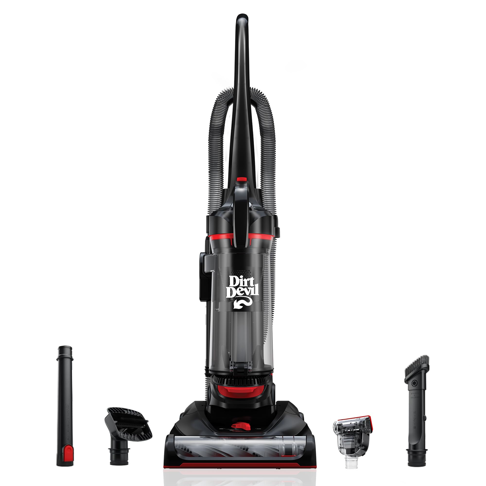 Dirt Devil Multi-Surface Total Pet+ upright vacuum cleaning carpet and hard floors efficiently