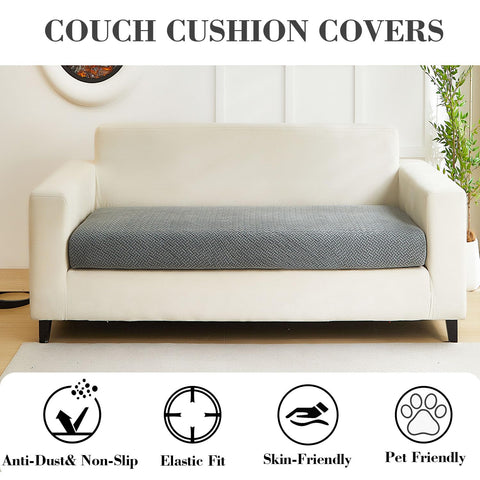 Disayu easy-install couch cover with thick elastic straps for quick fitting.