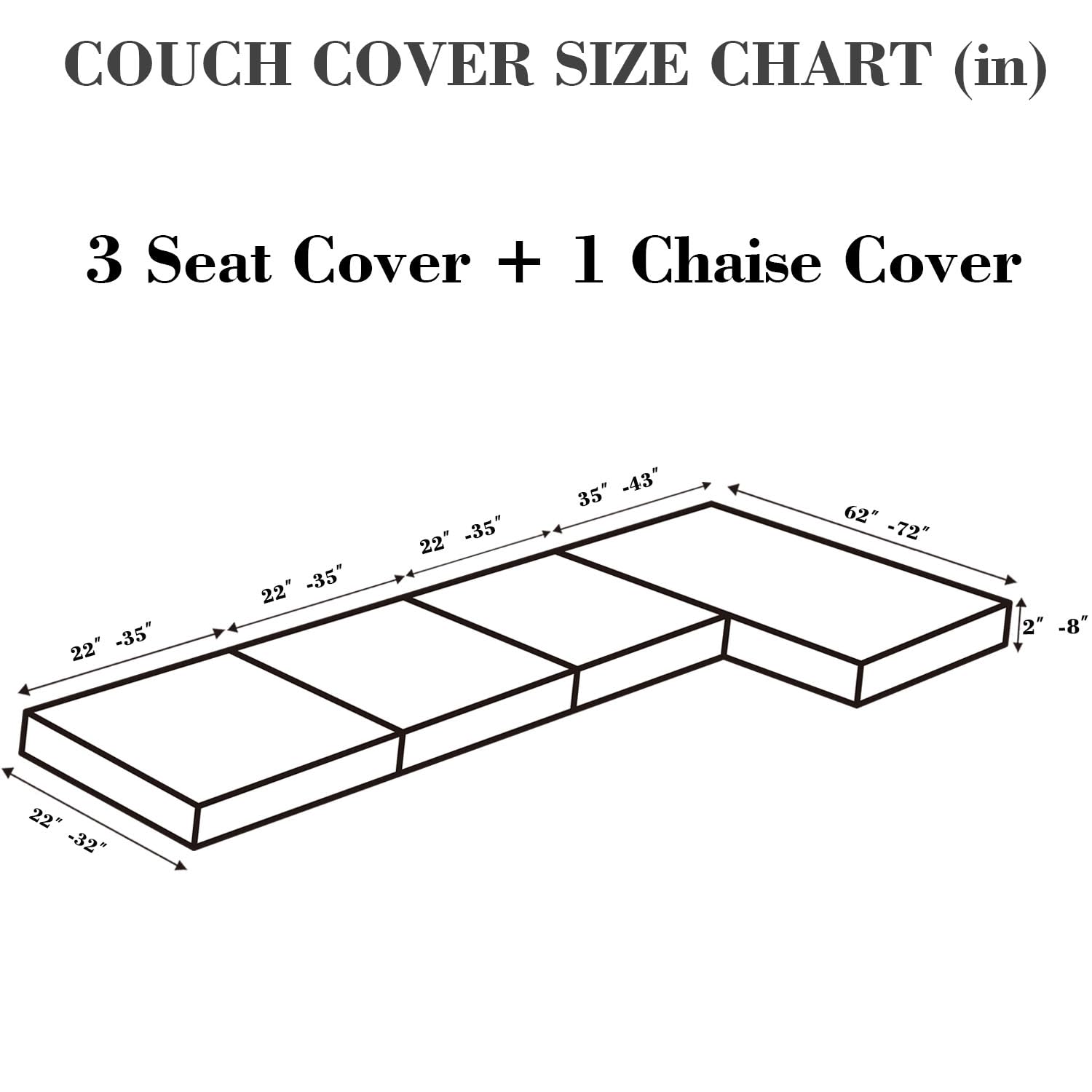 Disayu sofa cover showcases soft-stretch fabric and flexible fit.