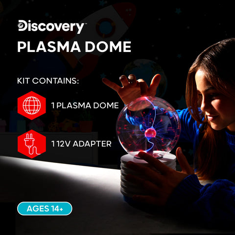 Discovery Plasma Globe lights react to sound for dynamic demonstrations