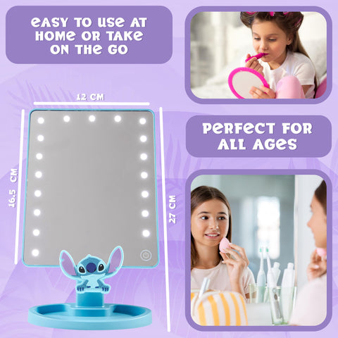 Disney compact design makes this vanity mirror easy to move between rooms.