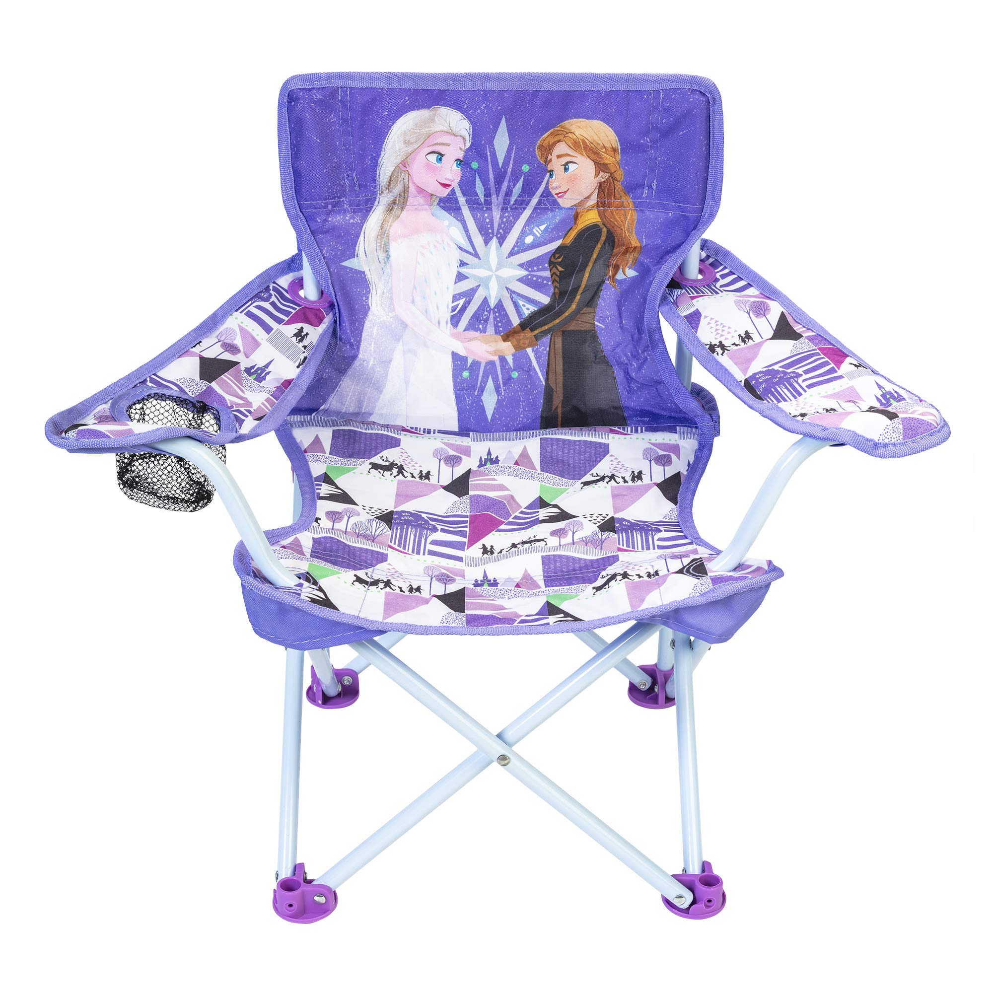 Disney Frozen Fold 'N Go chair closed for compact storage.